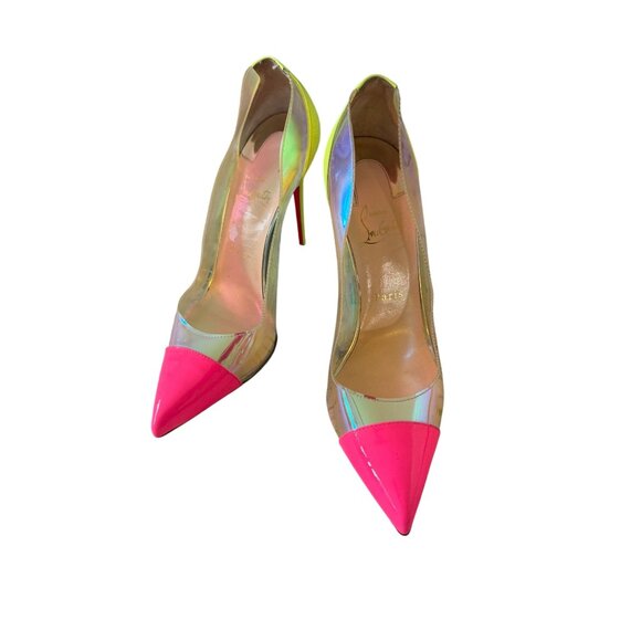 CHRISTIAN LOUBOUTIN Debout 100 Multicolor Heels Size 41 / 11 - Picture 2 of 16